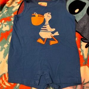 Blue Duck Print Kids Bodysuit